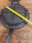 Gorgeous! Mid 1800’s #8-9 Decorative A&J Cox Inc Philadelphia PA cast waffle iron - Waffle Iron
