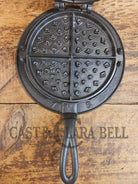 Gorgeous! Mid 1800’s #8-9 Decorative A&J Cox Inc Philadelphia PA cast waffle iron - Waffle Iron