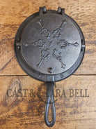 Gorgeous! Mid 1800’s #8-9 Decorative A&J Cox Inc Philadelphia PA cast waffle iron - Waffle Iron