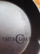 Gorgeous Mid 1900’s Lodge #6 Skillet with Three Notch Heat Ring with ’JB’ makers mark. Perfect for saute & sides (Copy)