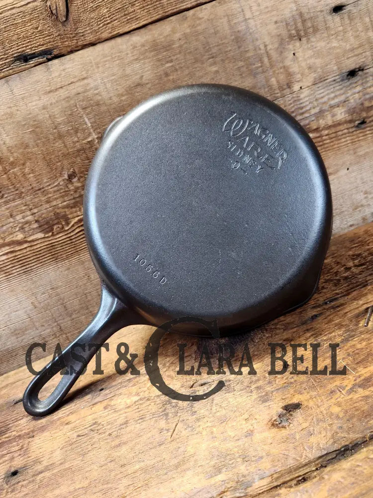 Gorgeous Mint 1930’S Wagner Ware #6 Cast Iron Skillet With Smooth Bottom 1056