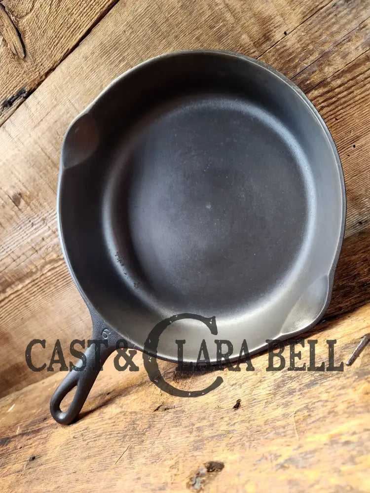 Gorgeous Mint 1930’S Wagner Ware #6 Cast Iron Skillet With Smooth Bottom 1056