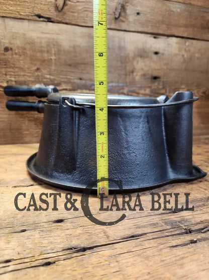 Gorgeous Original Complete Favorite Piqua Tall Base Waffle Iron. Est 1920’S And Makes Crispy