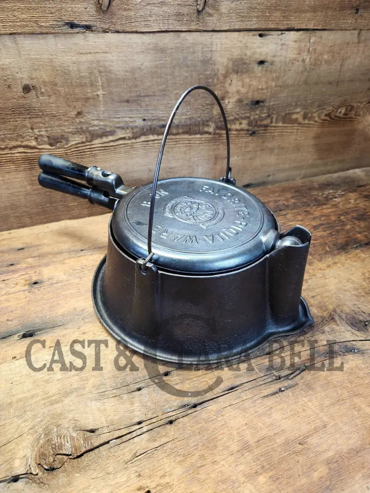 Gorgeous Original Complete Favorite Piqua Tall Base Waffle Iron. Est 1920’S And Makes Crispy
