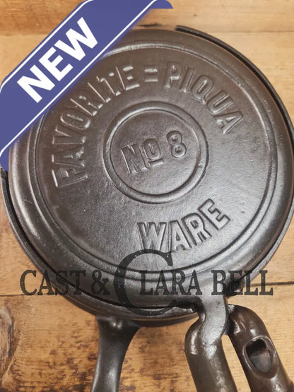 Gorgeous original complete Favorite Piqua tall base waffle iron. Hard to Find Est 1920’s and makes crispy waffles!