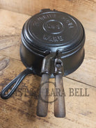 Gorgeous original complete Favorite Piqua tall base waffle iron. Hard to Find Est 1920’s and makes crispy waffles!