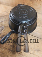 Gorgeous original complete Favorite Piqua tall base waffle iron. Hard to Find Est 1920’s and makes crispy waffles!