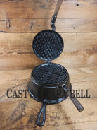 Gorgeous original complete Favorite Piqua tall base waffle iron. Hard to Find Est 1920’s and makes crispy waffles!