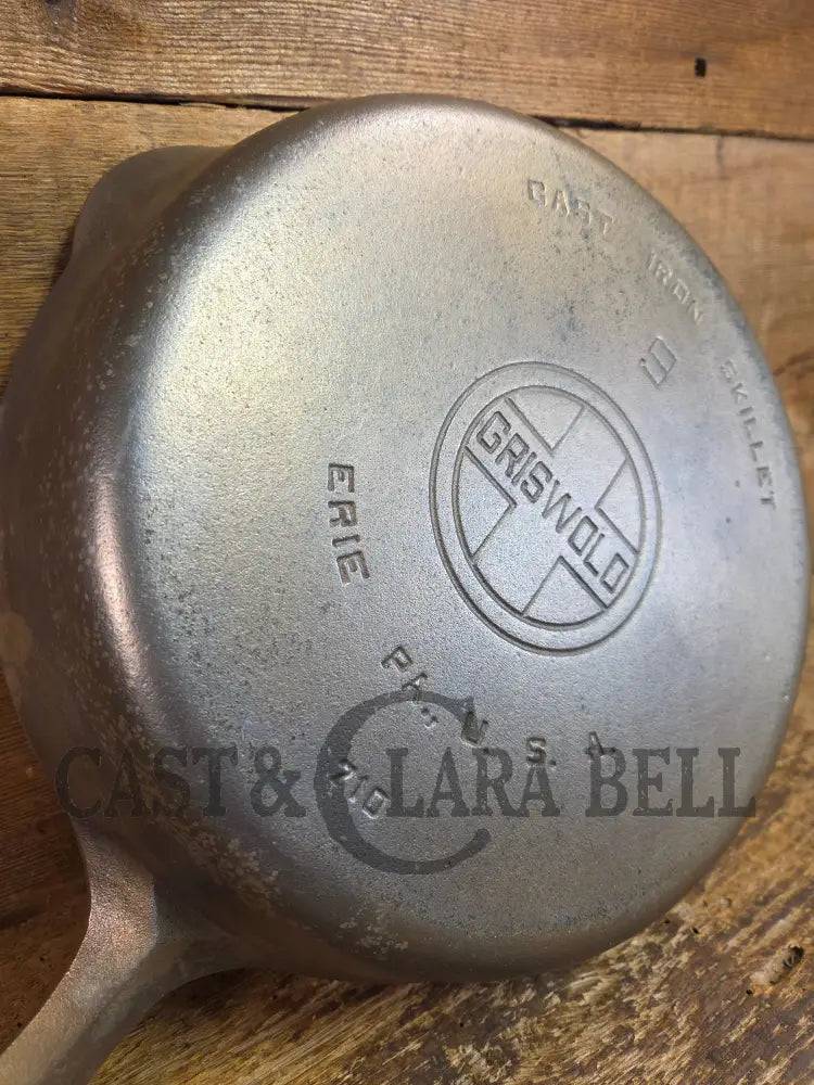 Gorgeous Patina! Early 1930’s Griswold #9 Cast Iron Skillet Large Block Logo ’Erie,’ 710 - Skillet