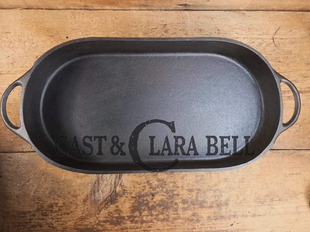 GORGEOUS Second edition Birmingham Stove & Range Sportsman Grill 3052 Rope handles Restored and Ready to Use! Griddle