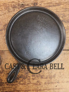 Gorgeous Swirls! Tougher to find 1920’s Wagner Ware #6-A Cast Iron Round Griddle 6A Griddle
