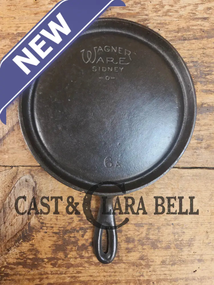 Gorgeous Swirls! Tougher to find 1920’s Wagner Ware #6-A Cast Iron Round Griddle 6A Griddle