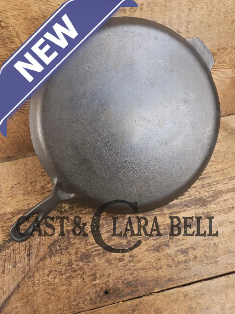 Great daily user! 1950’s Wagner Ware Skillet Griddle. 11 1/4 Inches. Perfect for grilled cheese nachos and more.