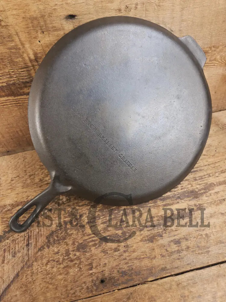 Great daily user! 1950’s Wagner Ware Skillet Griddle. 11 1/4 Inches. Perfect for grilled cheese nachos and more.