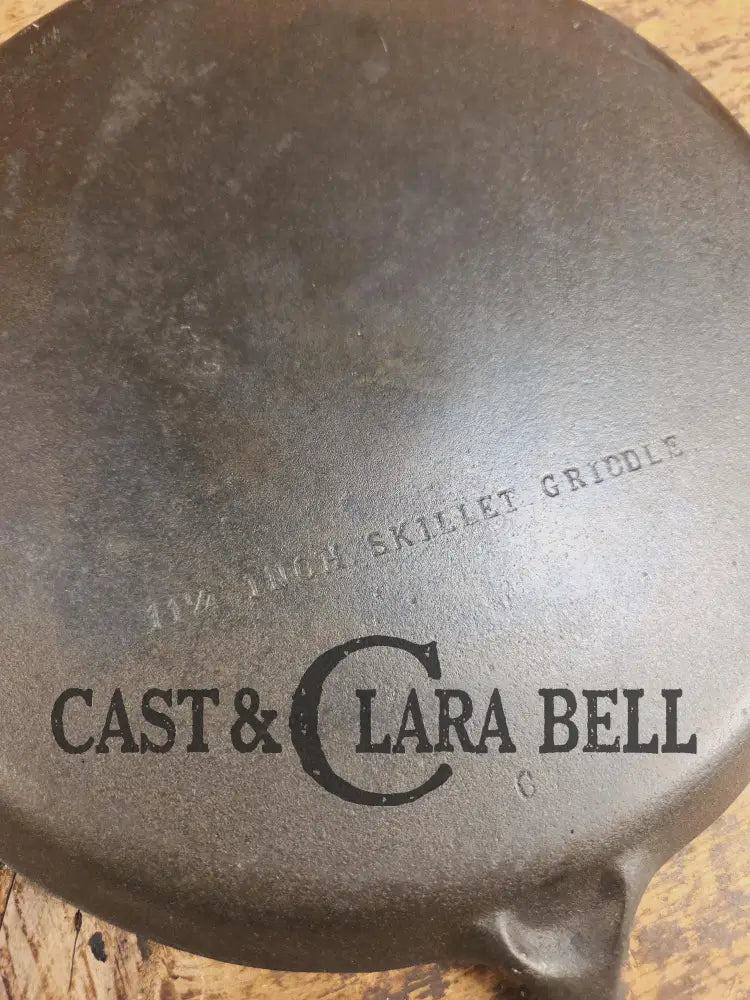 Great daily user! 1950’s Wagner Ware Skillet Griddle. 11 1/4 Inches. Perfect for grilled cheese nachos and more.