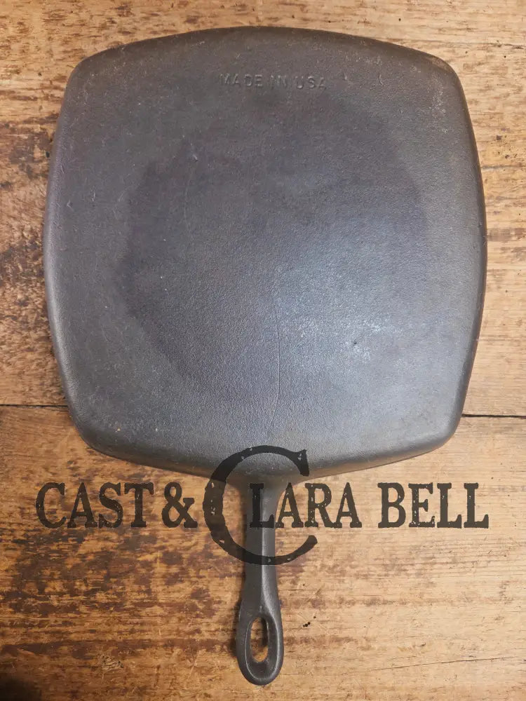 Great daily workhorse! 1950’s era Birmingham (BSR) Stove & Range cast iron square fryer skillet Skillet