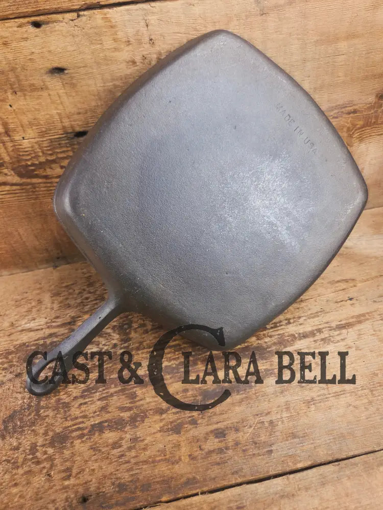 Great daily workhorse! 1950’s era Birmingham (BSR) Stove & Range cast iron square fryer skillet Skillet