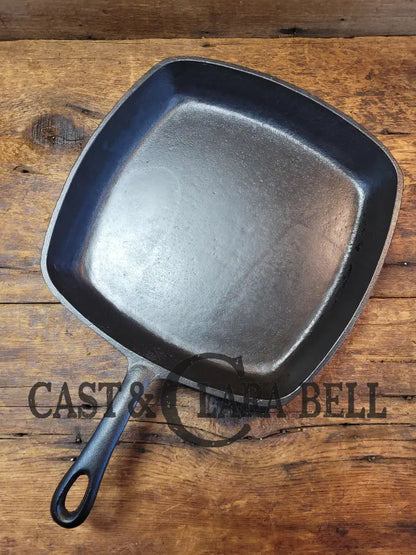 Great Daily Workhorse! 1950’S Era Birmingham (Bsr) Stove & Range Cast Iron Square Fryer Skillet.