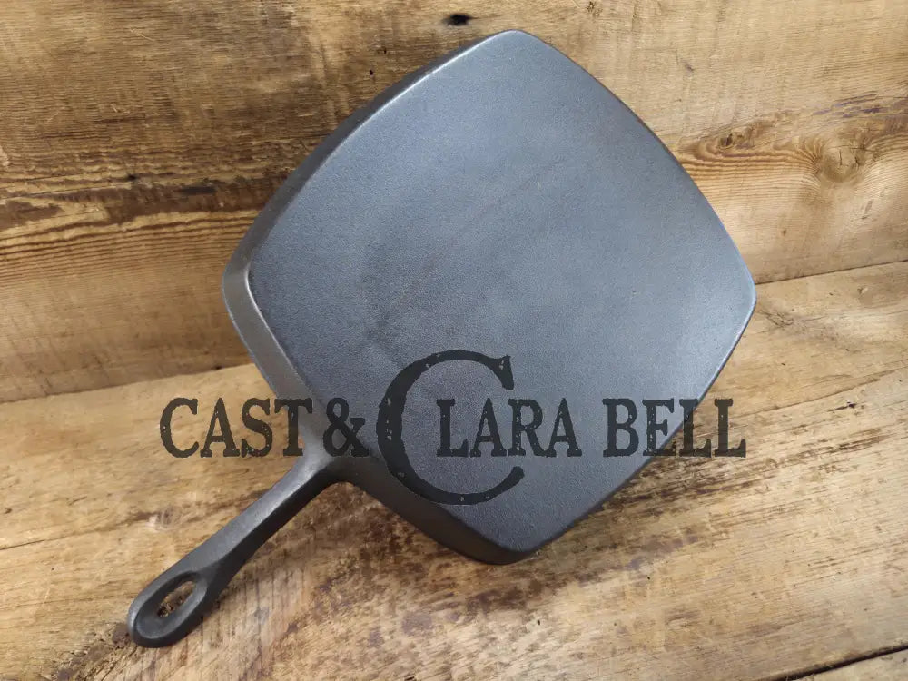Great daily workhorse! 1950’s era Birmingham (BSR) Stove & Range cast iron square fryer skillet. Skillet