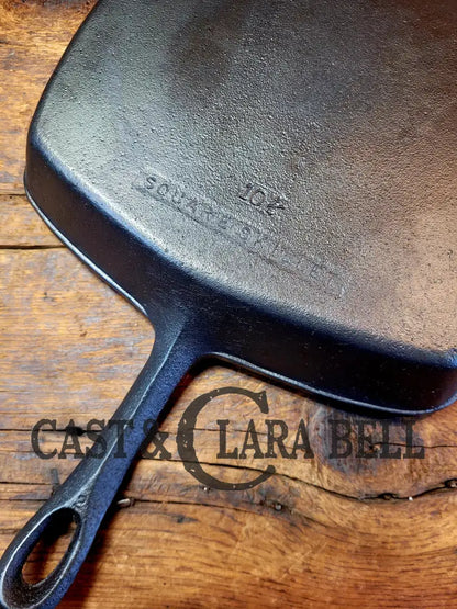 Great Daily Workhorse! 1950’S Era Birmingham (Bsr) Stove & Range Cast Iron Square Fryer Skillet.