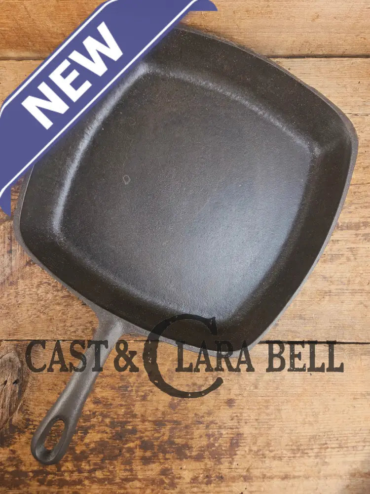 Great daily workhorse! 1950’s era Birmingham (BSR) Stove & Range cast iron square fryer skillet Skillet