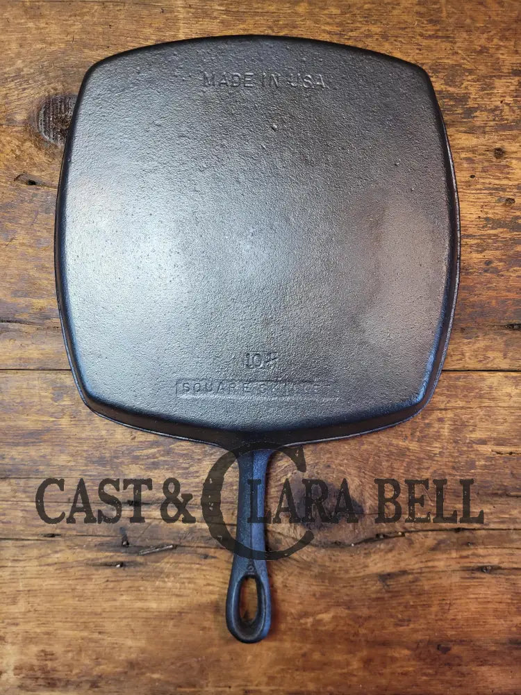 Great Daily Workhorse! 1950’S Era Birmingham (Bsr) Stove & Range Cast Iron Square Fryer Skillet.