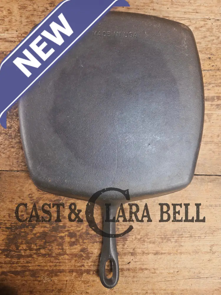 Great daily workhorse! 1950’s era Birmingham (BSR) Stove & Range cast iron square fryer skillet Skillet