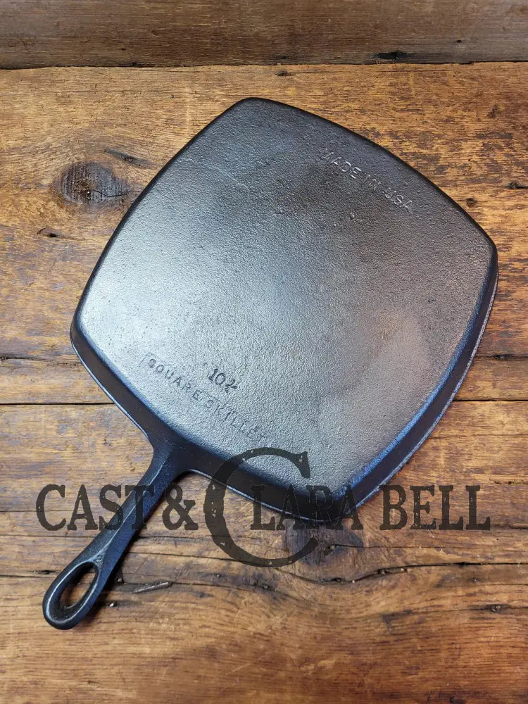 Great Daily Workhorse! 1950’S Era Birmingham (Bsr) Stove & Range Cast Iron Square Fryer Skillet.