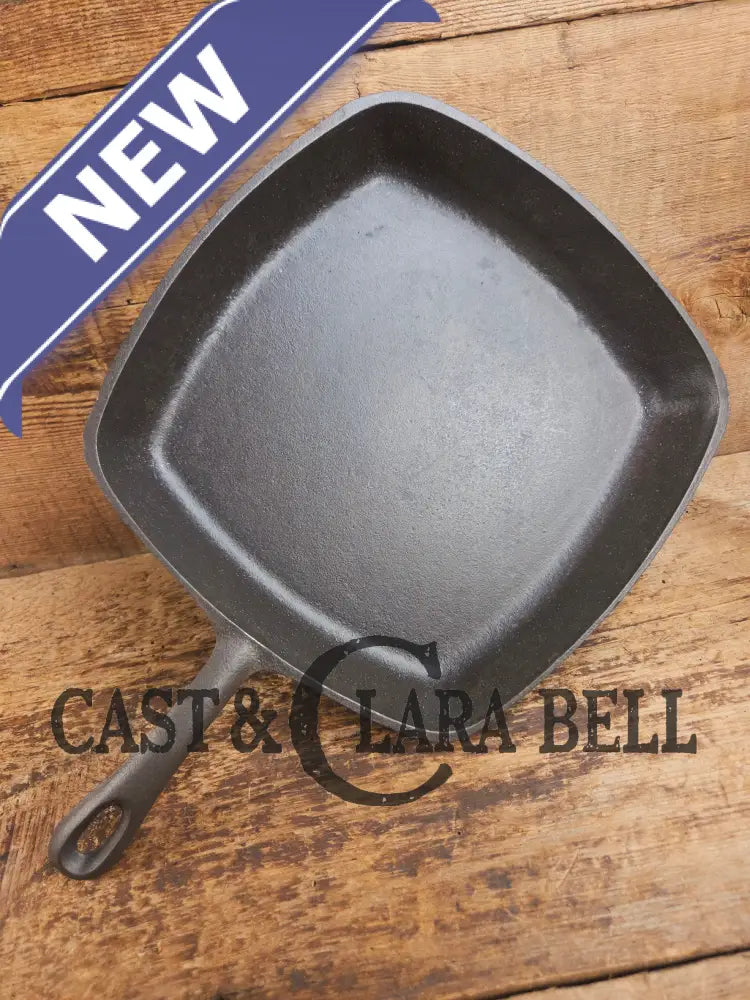 Great daily workhorse! 1950’s era Birmingham (BSR) Stove & Range cast iron square fryer skillet Skillet