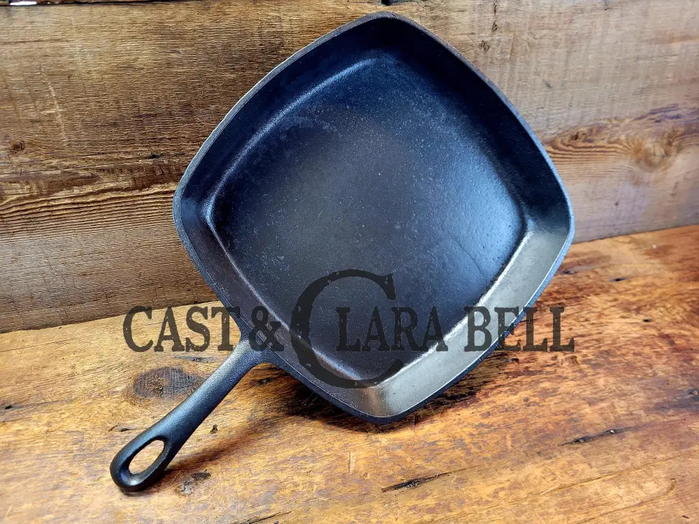 Great Daily Workhorse! 1950’S Era Birmingham (Bsr) Stove & Range Cast Iron Square Fryer Skillet.