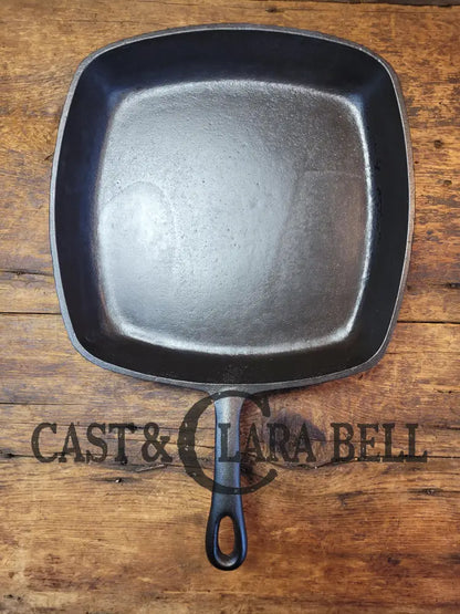 Great Daily Workhorse! 1950’S Era Birmingham (Bsr) Stove & Range Cast Iron Square Fryer Skillet.