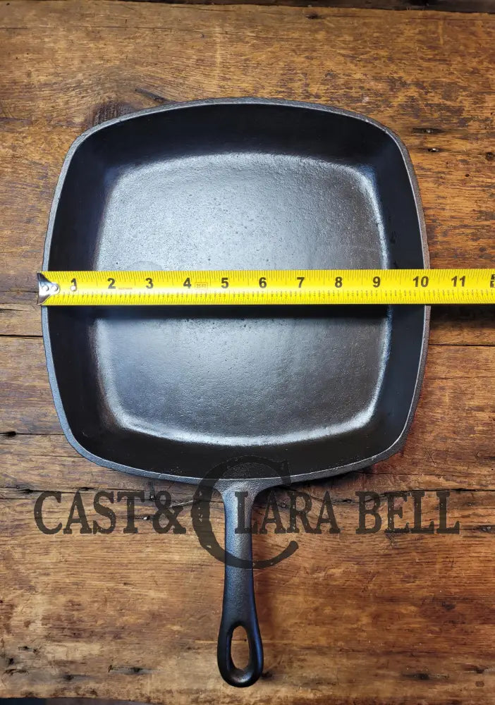 Great Daily Workhorse! 1950’S Era Birmingham (Bsr) Stove & Range Cast Iron Square Fryer Skillet.