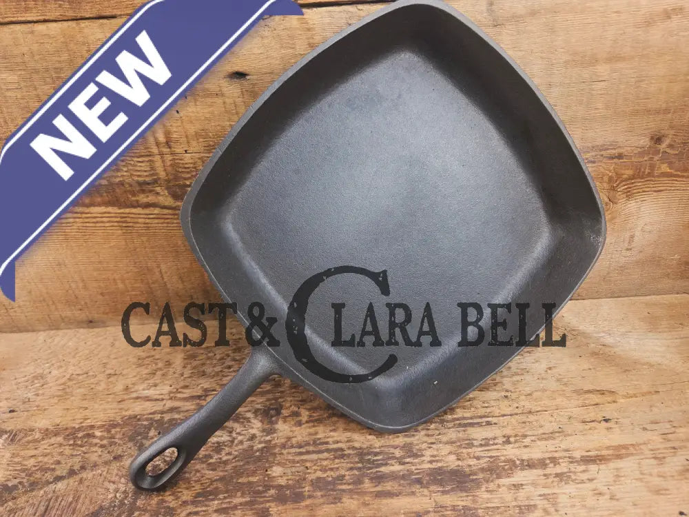 Great daily workhorse! 1950’s era Birmingham (BSR) Stove & Range cast iron square fryer skillet Skillet