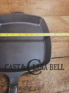 Great daily workhorse! Large #9 1950’s era Birmingham (BSR) Stove & Range cast iron square fryer skillet. SC24 Skillet