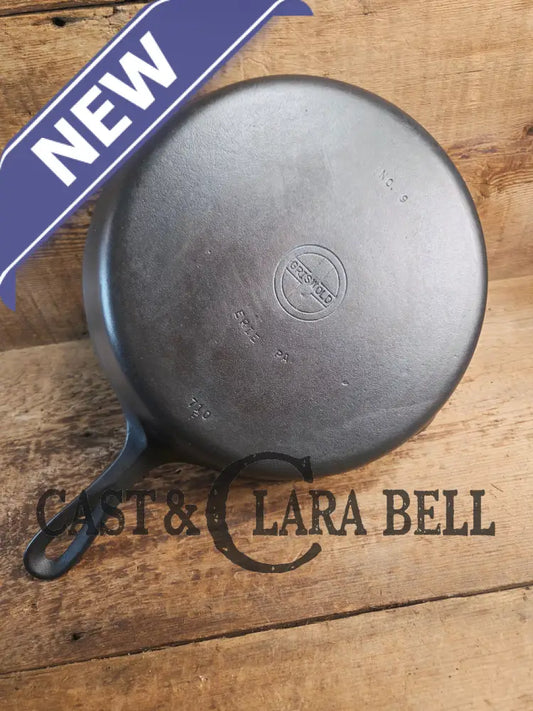 GREAT everyday skillet! Big 1930’s era Griswold #9 Cast Iron Skillet with Small Block Logo 710 Skillet