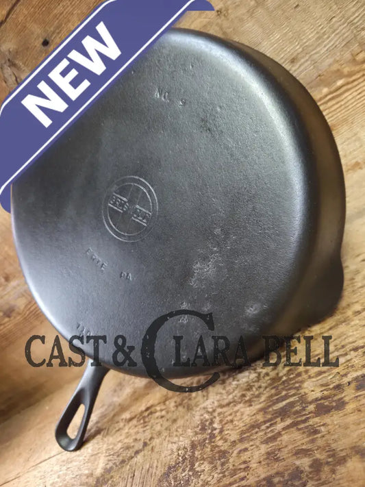 GREAT everyday skillet! Big 1930’s era Griswold #9 Cast Iron Skillet with Small Block Logo 710 Skillet