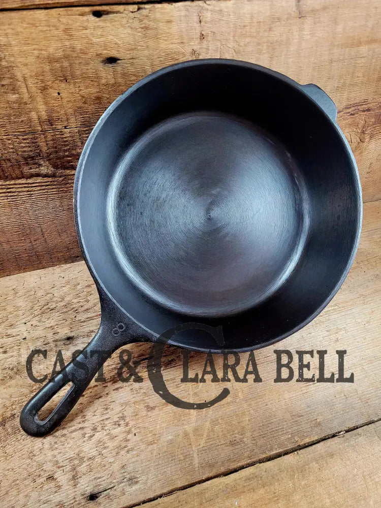 Great First Pan! 1940’S Wagner #8 Cast Iron Deep Skillet 10 1/2 Inch Skillet. Chicken Fryer