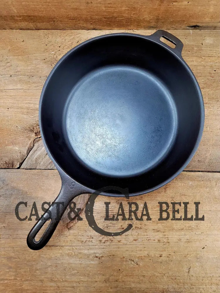 Great First Pan! 1940’S Wagner #8 Cast Iron Deep Skillet 10 1/2 Inch Skillet. Chicken Fryer Sc24