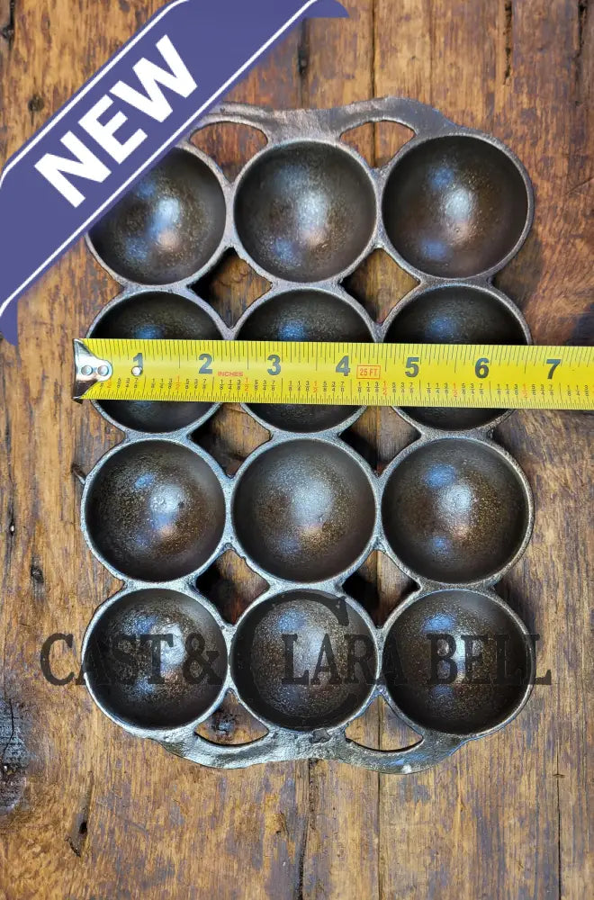 Great Gift! 1930’S Fully Marked Wagner ’Golf Ball’ Brownie Pan. Open Air Design Gorgeous! Bakeware