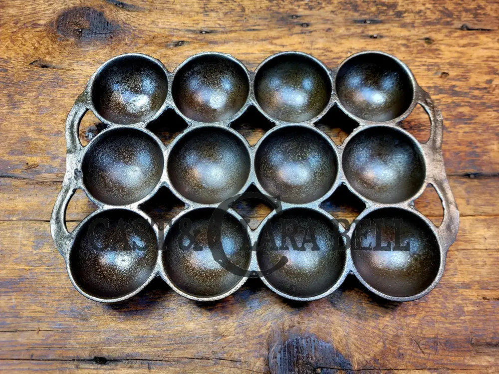 Great Gift! 1930’S Fully Marked Wagner ’Golf Ball’ Brownie Pan. Open Air Design Gorgeous! Bakeware