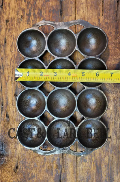 Great Gift! 1930’S Fully Marked Wagner ’Golf Ball’ Brownie Pan. Open Air Design Gorgeous! Bakeware