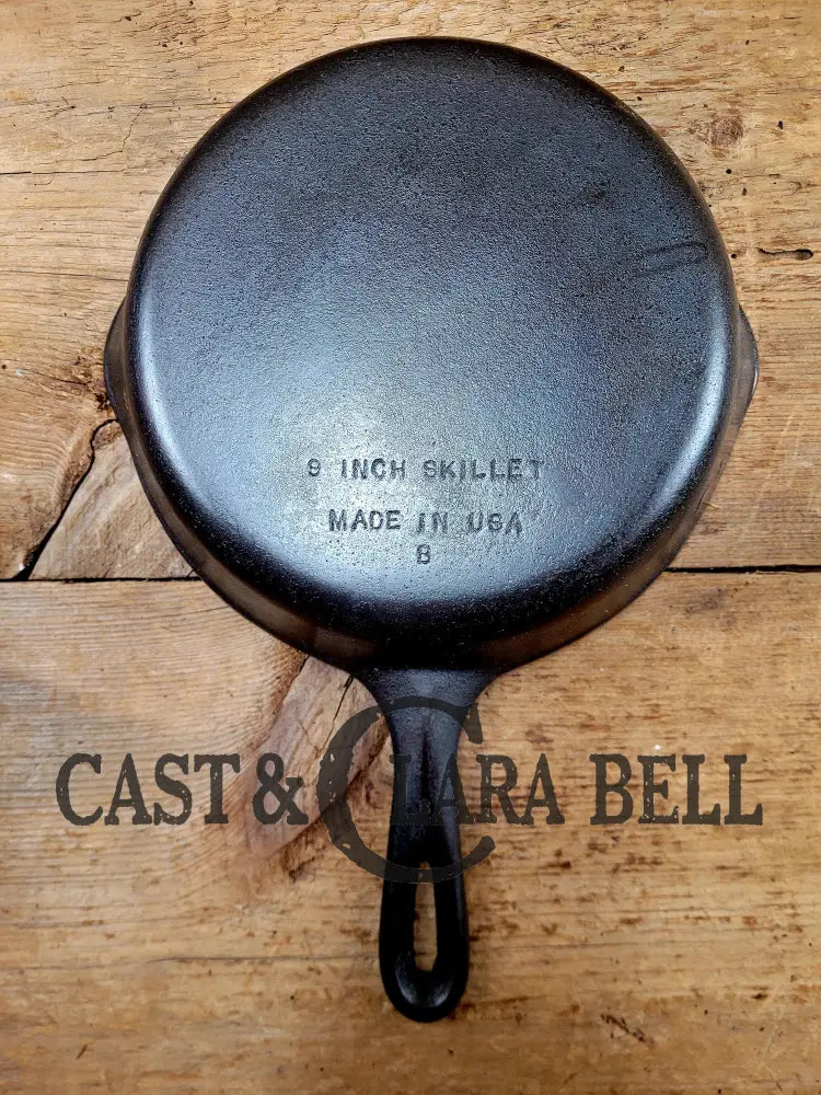 Great Gift! 1930’S Wagner Unmarked #6 B Cast Iron Sautee Skillet. Awesome Saute Pan For Sides And