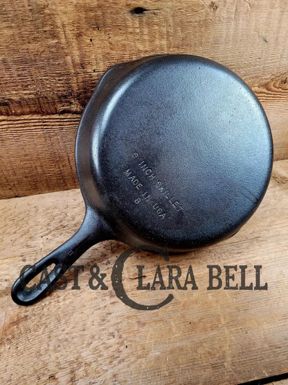 Great Gift! 1930’S Wagner Unmarked #6 B Cast Iron Sautee Skillet. Awesome Saute Pan For Sides And