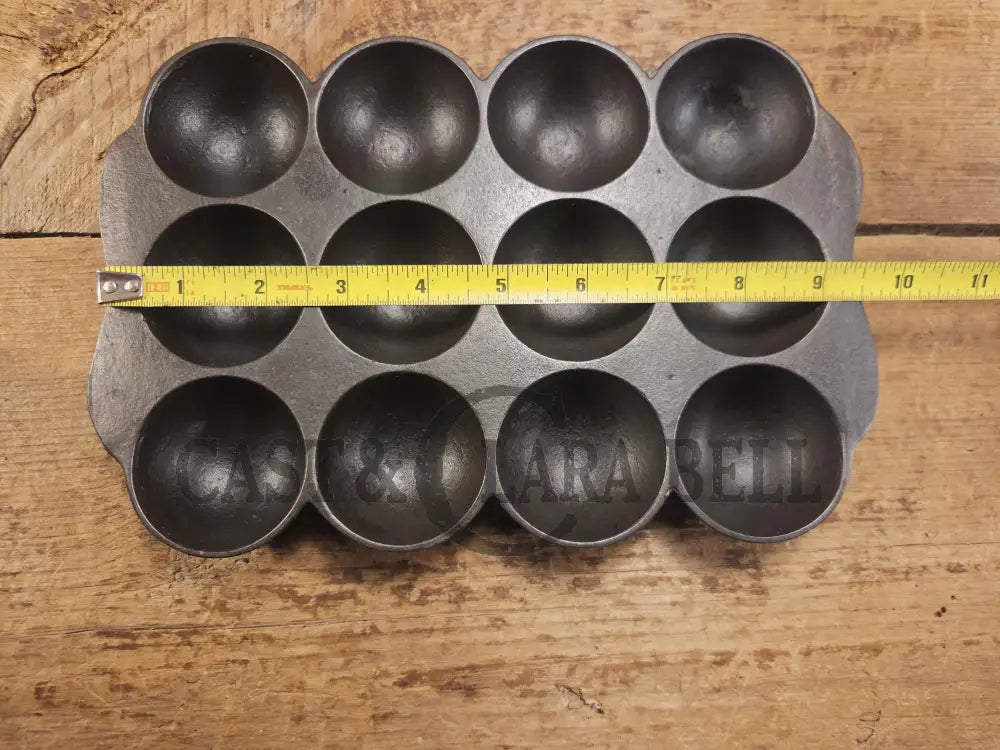 Great gift and tough to find! 1930’s Fully Marked Wagner ’golf ball’ brownie pan. Closed frame ’F’ style gem pan