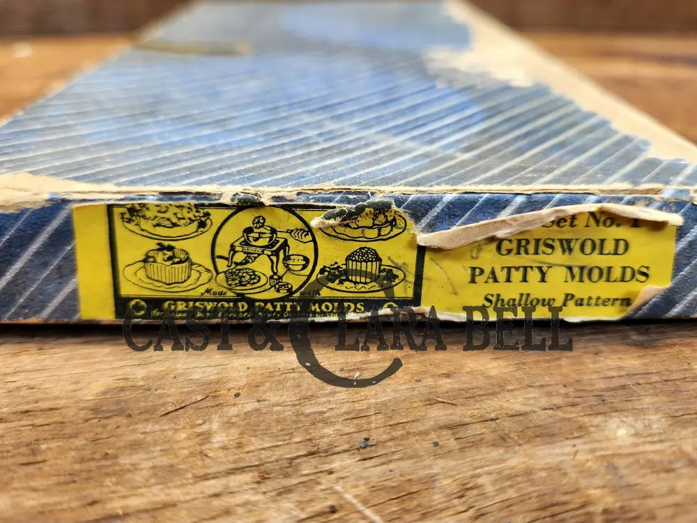 Great Gift Idea!! 1920’S Griswold Patty Molds In Original Box! Bakeware