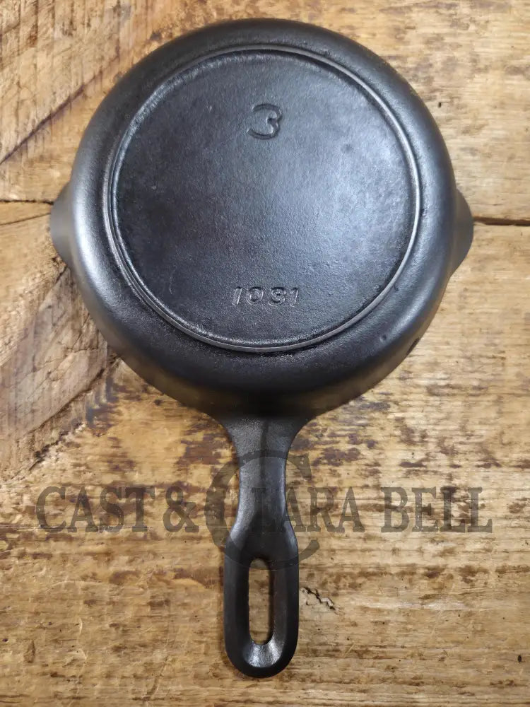 Great gift idea! 1940’s Griswold Iron Mountain #3 Cast Iron Egg Skillet with Heat Ring 1031 Skillet