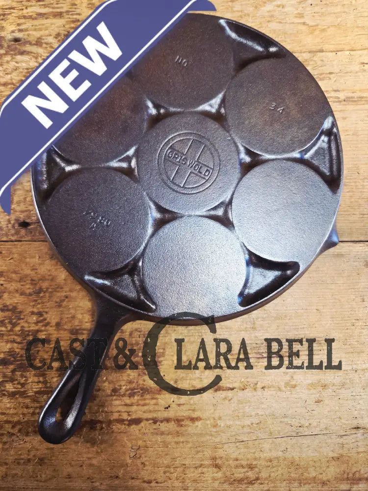 GREAT gift idea! Wagner made Griswold No. 34 Cast Iron Plett Pan with Block Logo 2980 A Skillet