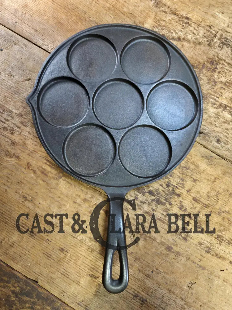 GREAT gift idea! Wagner made Griswold No. 34 Cast Iron Plett Pan with Block Logo 2980 A