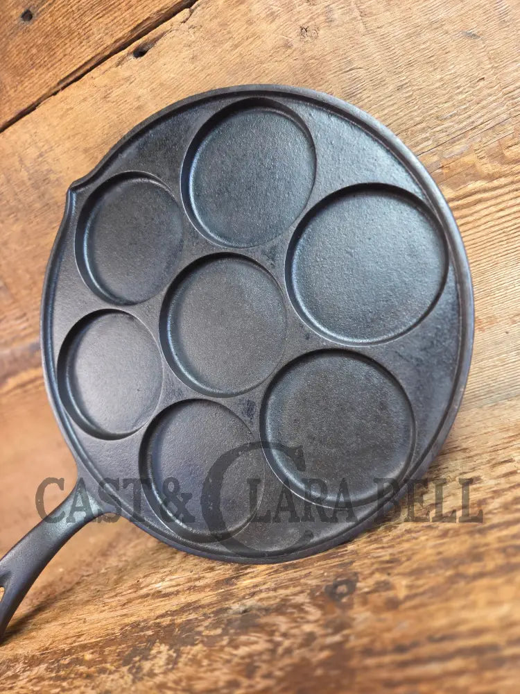 GREAT gift idea! Wagner made Griswold No. 34 Cast Iron Plett Pan with Block Logo 2980 A - Skillet