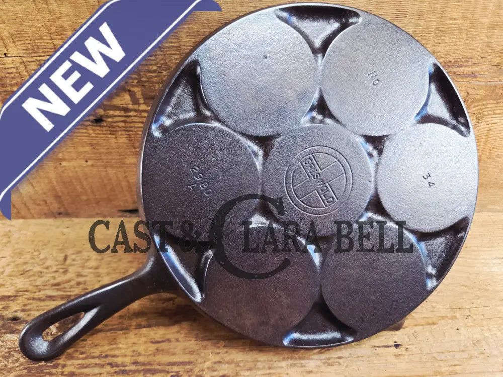 GREAT gift idea! Wagner made Griswold No. 34 Cast Iron Plett Pan with Block Logo 2980 A Skillet